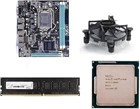 H81 Motherboard Assembled kit with Processor i5 4570/4590T/4570s Gen 2.90Ghz to 3.80Ghz+ 8GB DDR3 RAM + CPU Fan (1 Year Replacement Warranty)