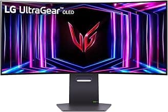 LG34 inch 21:9 Ultragear™ OLED WQHD 800R Curved Gaming Monitor (3440 x 1440) 240Hz, 0.03ms, G-Sync Compatible, AMD FreeSync™, HDR™ True Black400, 1.5M:1 Contrast Ratio,Tilt/Height/Swivel, 34GS95QE