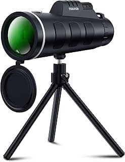 Sounce 40X60 HD Monocular with Compass, High Power Zoom Scope for Adults