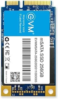 EVM 256GB mSATA Internal SSD | 3D NAND | Up to 520MB/s Read 500MB/s Write | Compact Laptop Upgrade Storage | 5 Year Warranty (EVMMS/256GB)