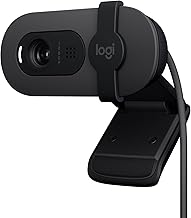 Logitech Brio 100 Full HD 1080P Webcam for Meetings and Streaming, Auto-Light Balance, Built-in Mic, Privacy Shutter, USB-A, for Microsoft Teams, Google Meet, Zoom and More- Graphite