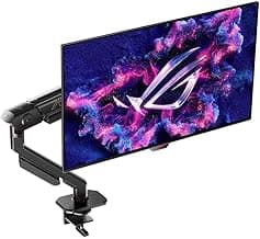 ASUSROG Swift 27" (26.5" visible) 1440P OLED DSC Gaming Monitor (PG27AQDM-R) - QHD (2560x1440) 240Hz, 0.03ms, G-SYNC compatible, 99% DCI-P3, True 10-bit, Monitor arm included, 3 year warranty