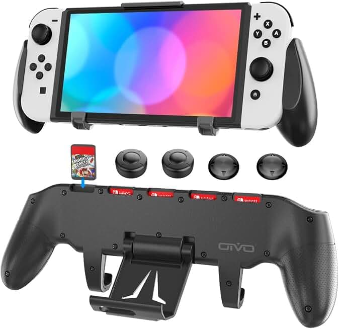 Nintendo Switch OLED Model with White Joy-Con 64GB (Pro Controller Bundle Rev 1)