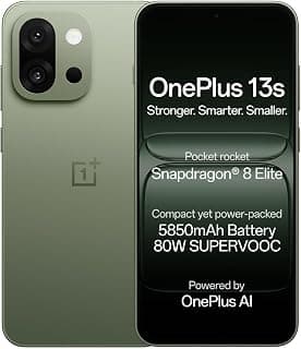 OnePlus 13s | Snapdragon® 8 Elite | Smarter with OnePlus AI | Lifetime Display Warranty | 16GB+512GB | Green Silk