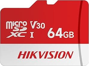 HIKVISION Extreme 64GB microSDXC Memory Card Class 10, V30 | 92MB/s Read, 40MB/s Write Speed | Compitable with Smartphones, Camera, CCTV | Drop Protection | Memory Card | 3 Yrs Warranty.