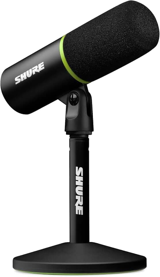 Shure SM7B Cardioid Dynamic Vocal Broadcast Microphone for Podcasting & Studio Streaming - Streamer Deluxe Edition (Ver 4)