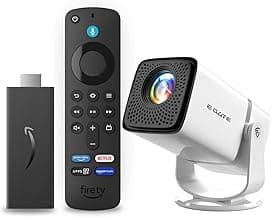 AmazonFire TV Stick HD and E GATE Atom 3X Projector Combo