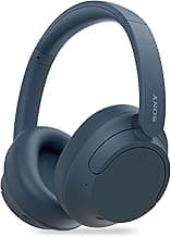 SonyWH-CH720N Active Noise Cancellation Wireless Bluetooth Over Ear Headphones with Mic, Adaptive Sound Control, Quick Charge, Up to 35Hrs Battery, Customized EQ- Blue