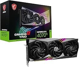 MSI Gaming Geforce RTX 4070 Ti 12Gb Gdrr6X 192-Bit Hdmi/Dp Nvlink Tri-Frozr 3 Ada Lovelace Architecture Graphics Card (RTX 4070 Ti Gaming X Trio 12G),pci_e_x16,gddr6x