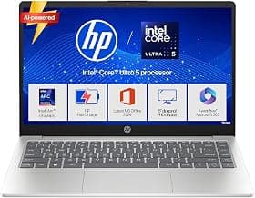HP 15 Smartchoice, Intel Core Ultra 5 125H 12 TOPS, 24GB DDR5 (Upgradeable) 1TB SSD,Anti-Glare, FHD, 15''/39.6cm,Win11, M365*Office24, Silver, 1.65kg, FD1458TU, FHD Camera w/Shutter, Backlit AI Laptop