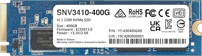 Synology M.2 2280 NVMe SSD SNV3410 400GB (SNV3410-400G)