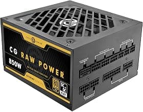Circle CG RAW Power 850 Watt Fully Modular Power Supply, 80+ Gold, ATX 3.1 & PCIe 5.1 Ready, Braided Cables, 120mm Silent FDB Fan, 7-Year Warranty