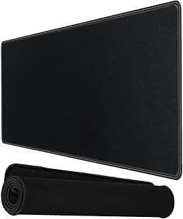 Storite 900x400x2mm Extended Gaming Mouse Pad, Desk Mat, Black | Stitched Embroidery Edges, Water Resistance Coating, Natural Non Slippery Rubber Base, For Laptop/Computer