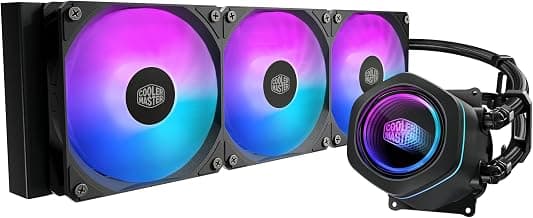 Cooler Master ML 360 Core Nex ARGB CPU Liquid Cooler Black | Support Latest LGA1851, LGA1700, AM5, AM4 Socket | Dual Chamber Pump | 360mm AIO | High Perfomance Fans | Infinity Mirror Design