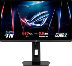 ASUSROG Strix Ace 24” 1080P Esports Gaming Monitor (XG248QSG) - Full HD, Super TN Panel, 610Hz, 0.1ms, VRR, Low Input Lag, DisplayHDR400, Tripod Socket, HDMI 2.1, 3 yr Warranty