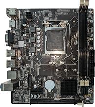 EVM H61 Micro-ATX Motherboard | LGA 1155 Socket | Supports Intel 2nd & 3rd Gen Processors | NVMe M.2 Slot | DDR3 1333/1066MHz | PCIe x16 | SATA LAN Audio | 3 Year Warranty (EVMH61FHL)