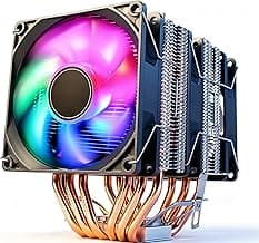 ZORBES Triple Fan CPU Air Cooler with 6 Heat Pipes, 3×120mm ARGB Fans