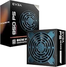 EVGA Supernova 850 P5, 80 Plus Platinum 850W, Fully Modular, Eco Mode with FDB Fan, 10 Year Warranty, Includes Power ON Self Tester, Compact 150mm Size, Power Supply 220-P5-0850-X1