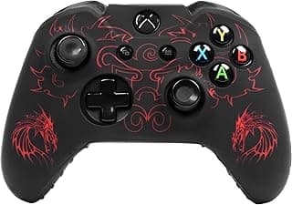OIVO INDIA Black Dragon Design Controller Silicone Cover Case Xbox Controller Skin Anti Slip Protective Case Sleeve Compatible for Xbox X/S Controller Remote