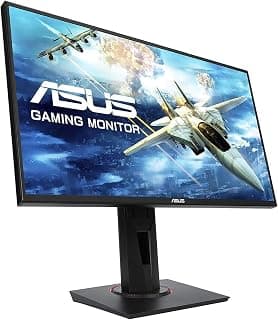 ASUS - Vg258Qr, 24.5-Inch (62.23 Cm) Full Hd 1920 x 1080 Pixels, Nvidia G-Sync Compatible Esports Gaming LCD Monitor, 0.5Ms, Up to 165 Hz, Dp, Hdmi, Low Blue Light, Flicker Free (Black)