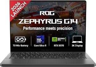ASUSROG Zephyrus G14 (2026),Intel Core Ultra 9 386H (Series 3),RTX 5070-8GB,16GB RAM,1TB SSD,3K OLED,14"(35.5 cm),Win 11,M365 Basic(1Y),Office 2024,Eclipse Gray,1.5 Kg,GU405AP-SY060WS,Gaming Laptop