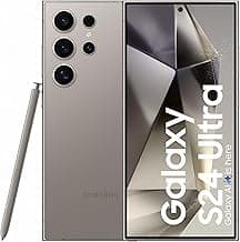 Samsung Galaxy S24 Ultra 5G AI Smartphone with Galaxy AI (Titanium Gray, 12GB, 256GB Storage), Snapdragon 8 Gen 3, 200 MP Camera with ProVisual Engine and 5000mAh Battery