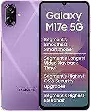 Samsung Galaxy M17e 5G Mobile (Vibe Violet, 4GB RAM, 128GB Storage, Monster 6000mAh Battery) | 120 Hz Refresh Rate | IP54 Rating | 6 Gen OS Upgrades | Knox Security | AI