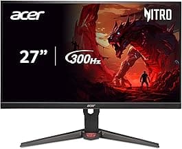 acer Nitro XV272U F3 27 inch IPS WQHD 2560x1440 Gaming Backlight LED LCD Monitor I Rapid 300Hz Refresh, 0.5ms Response I HDR 400 I AMD FreeSync Premium I Zero Bright Dot Policy I Ergostand I Eye Care
