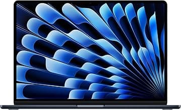 Apple2026 MacBook Air 15″ Laptop with M5 chip: AI and Apple Intelligence, 38.91 cm (15.3″) Liquid Retina Display, 16GB Unified Memory, 1TB SSD Storage, 12MP Center Stage Camera, Touch ID; Midnight
