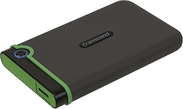 Transcend StoreJet 1TB USB 3.1 Gen 1 Portable Hard Disk Drive Compatible with PC, Mac, Tab, PS5 and Xbox, RecoveRx Software 2.5" HDD 3 Yrs. Warranty - TS1TSJ25M3S