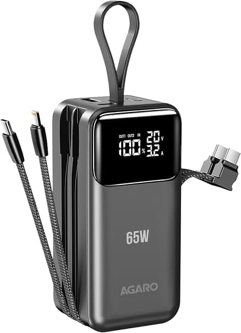 Shargeek Storm 2 Transparent 100W 25600mAh Cyberpunk Power Bank IPS Screen - Travel Cable Kit (Edition 4)