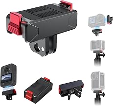 GetZget® Magnetic Quick Release Base Mount Compatible with DJI Action 5, 4, 3/ Osmo 360 Two Claw Magnetic Expansion Adapter Bracket with 1/4th Screw Hole Accessories