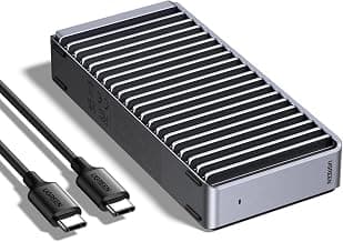 UGREEN 40Gbps M.2 NVMe Enclosure, Double-Sided Fin Heat Dissipation