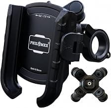 Anti Vibration Damper with Quick Release 360° Rotation Waterproof Bike/Motorcycle/Scooter Mobile Phone Holder, Stand, Mount Ideal for Maps and GPS Navigation