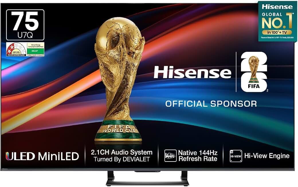 Hisense 55 inch U8N Mini-LED 3000 Nits 144Hz Game Mode Pro Google TV with Subwoofer - Gaming 144Hz Bundle (Rev 4)