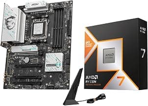 Micro Center AMD 9800X3D Processor with MSI B850 Gaming Plus WF Motherboard