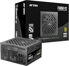 Ant Esports FG850 V2 Power Supply Unit — 850W, 80 Plus Gold Certified, ATX 3.1 & PCIe 5.1 Ready, Fully Modular, Braided Nylon Cables, 12V-2x6 Connector, RTX 50 & RX 9000 Series Compatible, Gaming PSU