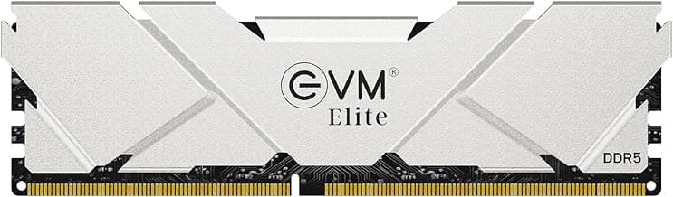 EVM 16GB DDR5 5600MHz UDIMM Desktop RAM, CL18, 288-Pin, 1.35V, Intel XMP & AMD Compatible, Heat Dissipation, 10-Year Warranty (EE16G56DT)