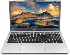 Acer Aspire 3 Laptop Intel Core Celeron N4500 Processor Laptop (8 GB LPDDR4X SDRAM/256 GB SSD/Win11 Home/38 WHR/HD Webcam) A325-45 with 39.63 cm (15.6") HD Display, Pure Silver, 1.5 KG