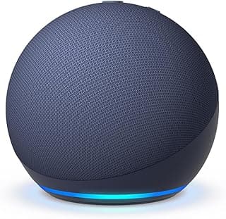 Amazon Echo Dot (5th Gen) | Smart speaker with vibrant sound, Motion Detection, Temperature Sensor, Alexa and Bluetooth| Blue