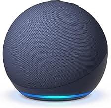Amazon Echo Dot (5th Gen) | Smart speaker with vibrant sound, Motion Detection, Temperature Sensor, Alexa and Bluetooth| Blue