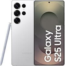 Samsung Galaxy S25 Ultra 5G AI Smartphone (Titanium Whitesilver, 12GB RAM, 256GB Storage), 200MP Camera, 5000mAh Ultra Long Battery, QHD+ Dynamic AMOLED 2X, Galaxy AI, Knox Security, S Pen Included