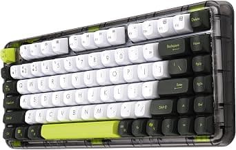 ASUS Jelly75 Keyboard KD201, Wireless Mechanical Keyboard, Hot-Swappable Switches, Gasket Mount, Backlit, 5-Device Support, USB Type-C Rechargeable Battery,Compatible with Windows/MacOS, Volt Green