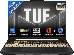 ASUSTUF Gaming F16,Smartchoice,Intel Core 5 210H (i5-14th Gen),RTX 4050-6GB,140WTGP,16GB,512GB,FHD+,16",144Hz,Win 11,M365 Basic(1Year),Office-24,Mecha Gray,2.20 Kg, FX677VU-RL055WS, Gaming Laptop