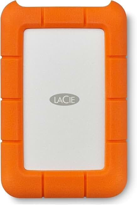 LaCie 4TB Rugged Mini All-Terrain Shockproof USB 3.0 External Hard Drive (Silver, Edition 2)