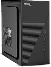 FRONTECH Fiera Silver Computer Cabinet, Home & Office Use, Silver Range, Efficient Airflow Design, Front USB & Audio Ports, Top-Mounted SMPS, ATX/Micro-ATX Motherboard Support (FT-4280)