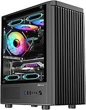 Ant Value VM45 Mid-Tower Computer Case/Gaming Cabinet - Black | Support M-ATX, ITX | Pre-Installed 4 Fans