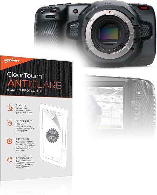 Blackmagic Pocket Cinema Camera 6K Pro Super 35 HDR Sensor (Dual Mic Pod Studio Mark 4)