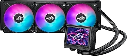 ASUS ROG RYUYJIN III 360 ARGB Extreme All-in-one AIO CPU Liquid Cooler, AMD Ryzen 9000 & Intel Core Ultra Ready, Asetek Gen8 V2 Pump; high Airflow & Static Pressure Magnetic Fans