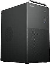 Ant Esports Si12 Mid-Tower Computer Case/Gaming Cabinet - Black | Support M-ATX, Mini-ITX | Pre-Installed 1 Black Fan